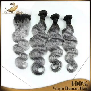4pcs Brazilian Virgin Hair Body Wave Ombre Hair Extensions W