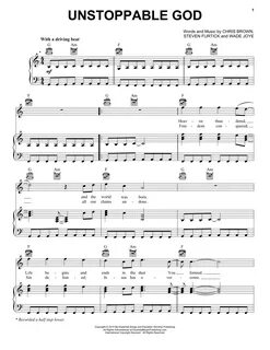 Unstoppable God Sheet Music Elevation Worship Piano, Vocal &