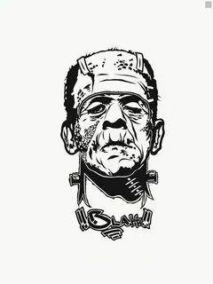 Frankenstein sticker decal Frankenstein tattoo, Frankenstein