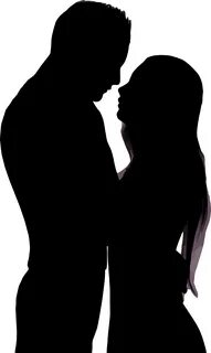 Couple Clipart Love Png - Man And Woman Embracing Silhouette