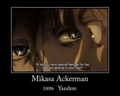 SNK.... The moment we all realised Mikasa is totally Yandere