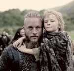 Vikings: Travis Fimmel as Ragnar Lothbrok and Cathal O'Halli