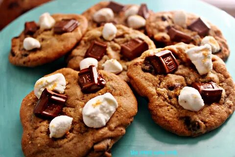 S’mores Chocolate Chip Cookies The Crazy Mom Cook