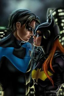 Nightwing and Batgirl fanart Nightwing and batgirl, Batgirl,