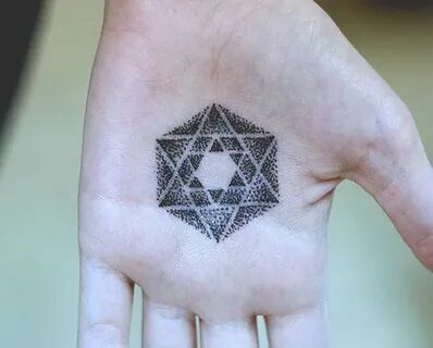 Metatron’s Cube Palm Tattoo Best tattoo design ideas Tatuage
