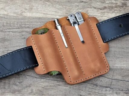 EDC leather belt pouch EDC pocket organizer Pouch for Etsy