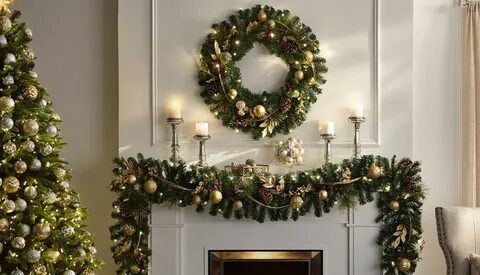 mantle garland lights - Wonvo