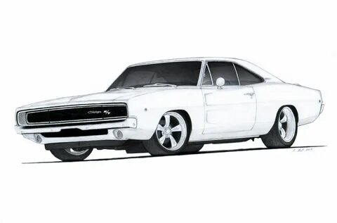 1968 Dodge Charger R/T Drawing by Vertualissimo on deviantAR