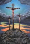 Christ's crucifixion on Mount Golgotha Cuadros religiosos, I