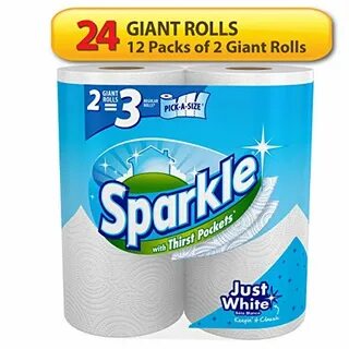 Купить Sparkle Paper Towels, 24 Giant Rolls, Pick-A-Size, Wh
