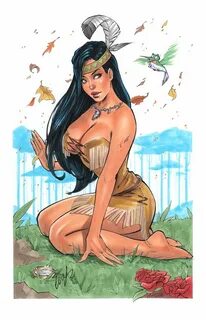 Pocahontas by Elias-Chatzoudis on deviantART Cartoon drawing