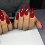 Pin by Gloria Du Bois on Unghie Red stiletto nails, Long red