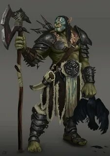 Orc warlock - Google Search Half orc barbarian, Fantasy warr