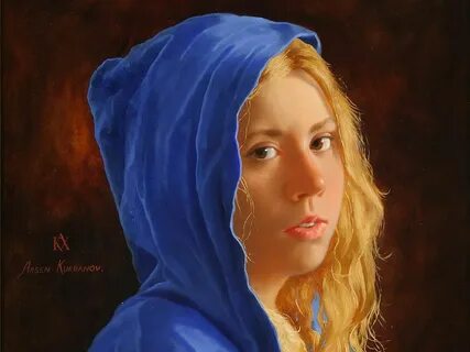 Arsen Kurbanov 10 Girl in Blue (Detail) 1024 × 768 俄 羅 斯 當 代