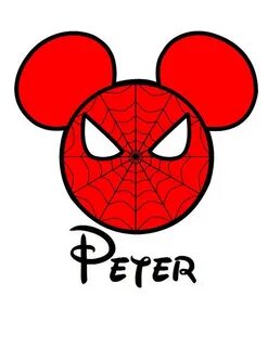 Custom Personalized Mickey Spider Man Iron on Transfer Decal