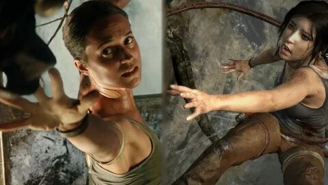 Tomb Raider: Game vs. Movie Comparison - Parachute Escape