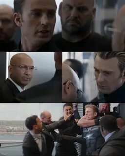 Template Captain America Elevator Fight America memes funny,