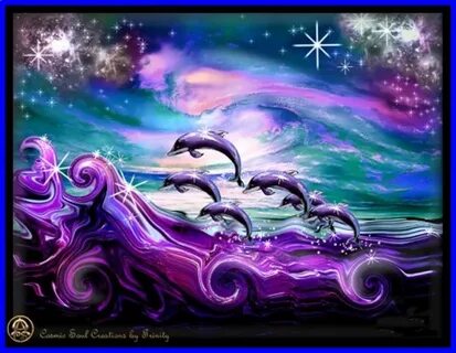 dolphins with rainbows - Google Search Wyland art, Dolphin w