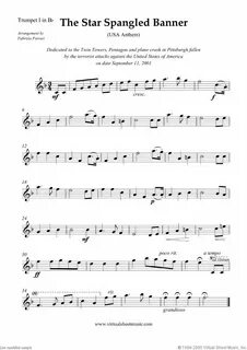 Smith The Star Spangled Banner (in Eb) - USA Anthem sheet mu