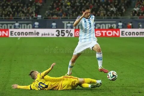 Angel di Maria in action. Angel Fabian di Maria Hernandez pi