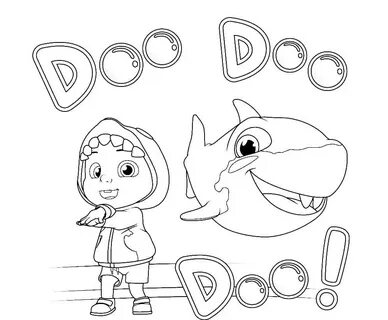 Dibujos de Cocomelon y Baby Shark para Colorear para Colorea