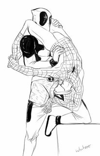 artist request, deadpool, peter parker, spider-man, wade wilson, marvel, sp...