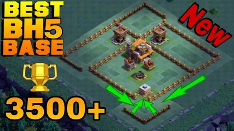 BUILDER HALL 5 (BH5) BASE LAYOUT COC BEST EPIC BH5 DEFENSIVE