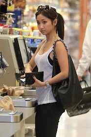 Celebrity Nude Century: Brenda Song Wearing Bra Enhancing Se