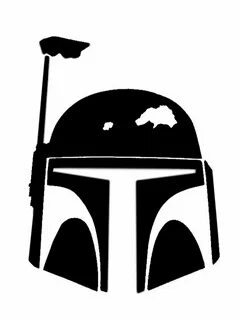 Star wars silhouette, Star wars stencil, Boba fett helmet