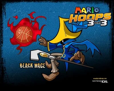 Black Mage Mario Hoops 3-on-3 Background - Mario Photo (3782
