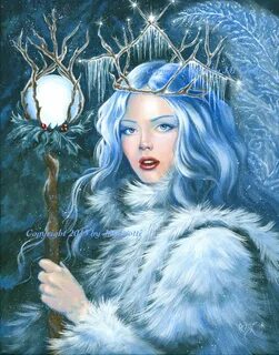 Winter's Wisdom Faerie Goddess Art Witch art, Fantasy witch,