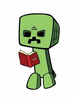 Creeper reading a book! #creeper #reading #book #free #print