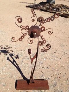 TWIRL by Eric Banas Metal Sculpture Patio Recycled Materials