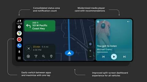 Android Auto получил новый интерфейс Coolwalk. IT-шник Дзен