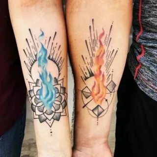 Twin flame couple tattoo Flame tattoos, Twin tattoos, Tattoo