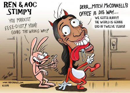 Ren and AOC Stimpy.