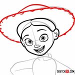 How to draw a portrait of Jessie Toy Story - Sketchok easy d