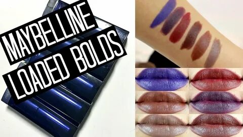 NEW Maybelline The Loaded Bolds Swatches + Review! Samantha 