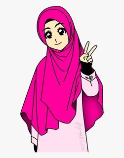 Transparent Islam Clipart - Perempuan Muslimah Animasi, HD P