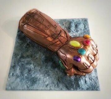 Thanos Gauntlet CAKE tutorial - Step by Step. Movie cakes, A