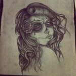 Sugar Skull Woman Drawings at PaintingValley.com Explore col