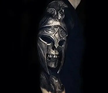 Spartan skull tattoo by Eliot Kohek Photo 31306