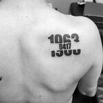 Top 63 Number Tattoo Ideas 2021 Inspiration Guide Negative s