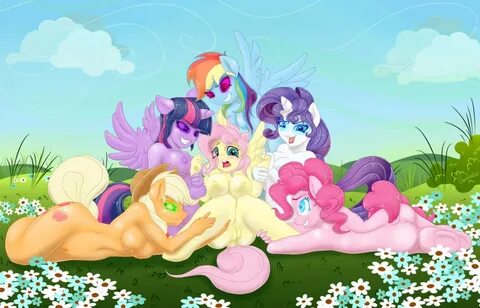 Xbooru - 6girls anthro applejack female female only femsub f