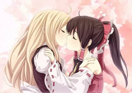 Anime 2 Girls Best Friends Kiss Wallpapers - Wallpaper Cave