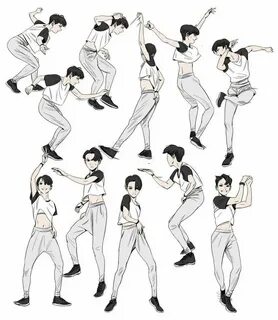 Pin by Tsugumi (╹ ◡ ╹) on Dance poses Dancing drawings, Draw