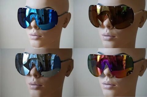 Солнцезащитные очки SHIELD OVERSIZED Huge Big MASK Half Face