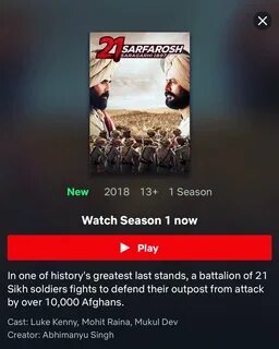 21 Sarfarosh Netflix - Stetsone