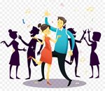 Group Of People Background clipart - Dance, Party, Cartoon, 