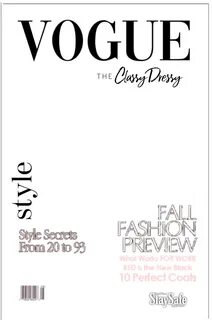 Vogue Magazine Cover Template Download - Tricheenlight